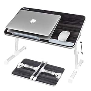 Nearpow Adjustable Laptop Bed Table, Bed Tray Table ...