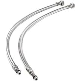 Battery Flex Hose 3/8-M10 70 Cm Short End (2 Pieces)