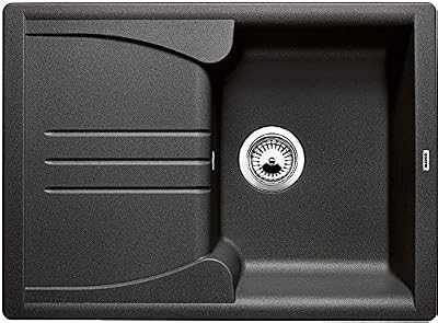 Blanco - 513799 - Évier 1 Cuve + 1 Égouttoir - Enos 40S - Silgranite Anathracite