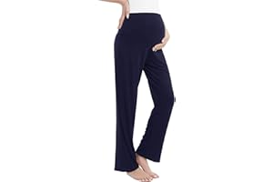 JOYARIA Damen Umstandhose Lang Freizeithose für Schwangere Warm Schwangerschafts-Schlafanzug/Pyjamahose/Jogginghose/Yogahose S-XXL