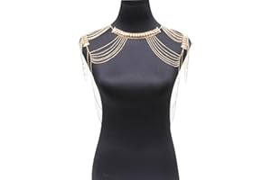 GALPADA Frauenkettenkette Glieder EKULET Schulterkette Bohemian Tassels Halskette Schmuck für Uniformes Kleid Bikini Brautprom Party Hochzeitskleid