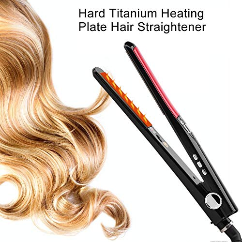 Mini Hair Straighteners Adjustable Temperature Flat Titanium Heating Plate Salon Style Tool for Instant Hair Styling for Straight Hair and Curly Hair Red Black UK reviews Mini Hair Straighteners Adjustable Temperature Flat Titanium Heating Plate Salon Style Tool for Instant Hair Styling for Straight Hair and Curly Hair Red Black UK