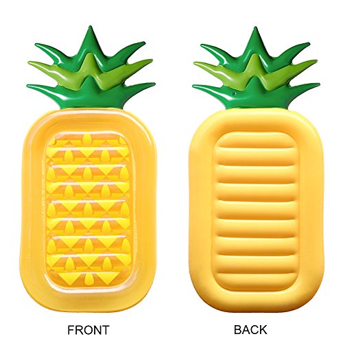 ThinkMax 6 x 3 Feet PVC Giant Inflatable Pineapple, Outdoor Swimming Pool Float Rafts,Inflatable Summer Party Floatie Lounge Toy For Children and Adults