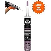 Selsil Silikonize Mastik Beyaz 500gr, Boyanabilir Akrilik Dolgu, I&ccedil; Ve Dış Cephe Uygulamaları I&ccedil;in