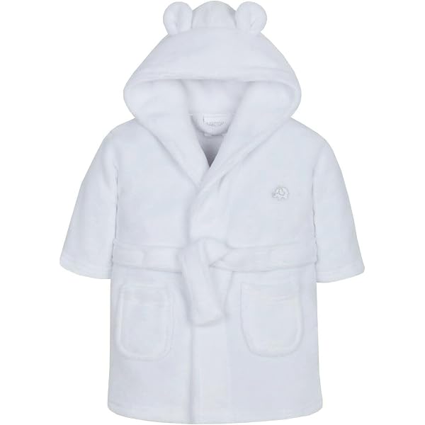 Peignoir Et Serviette à Capuche Pour Bébé Nouveau-né - Blanc, Tailles 0-1 Mois Et 3-6 Mois - Pour Séance Photo, Cadeau Naissance