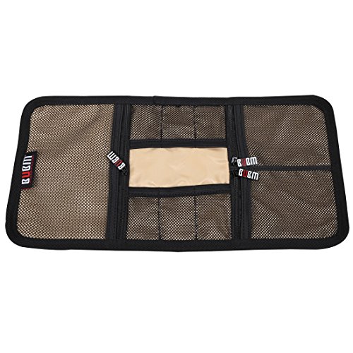 Damai Wrap Universaltasche Tragbare Tasche Elektronike Zubehöre für Reiseorganisator/Festplatte/Kabel (Klein, Weinrot) - 2