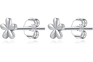 Reffeer 925 Sterling Silver Pretty Daisy Studs Earrings for Women Teen Girls Earrings Tiny Flower Studs Earrings