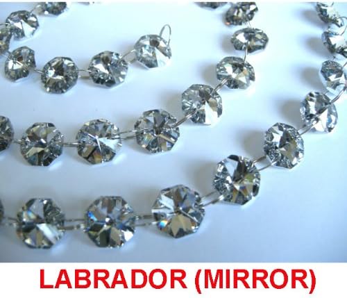 Labrador 1 meter 30% lead crystal Strands for Chandelier, Ceiling light, Feng shui, Christmas Tree , Window display, Wedding Display, Curtains ..