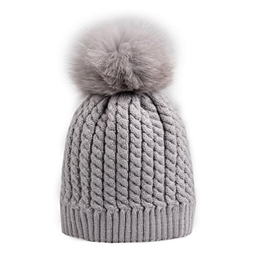 big fluffy bobble hat