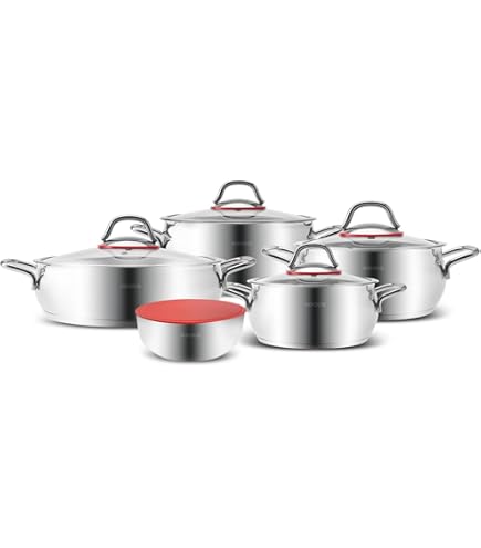 Demeyere Industry 5 kookset 4 delig - Van Berkum Koken & Tafelen