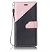 Produktbild Sony Xperia XZ Hülle, Chreey [Kontrast Farben] Premium Ledertasche im Bookstyle Wallet Flip Case [Rose gold] + Kartenslot Standfunktion
