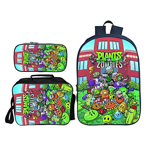 Preisvergleich Produktbild kinderrucksack 3D Gedruckt Klassisches Spiel Computertasche,Schultasche Set Lässiger Rucksack Lunchpaket Federtasche Verschleißfest Geeignet Schule Geh raus Reisen