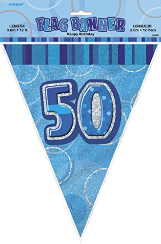 12 ft Glitz Prism Geburtstag Wimpelkette Banner