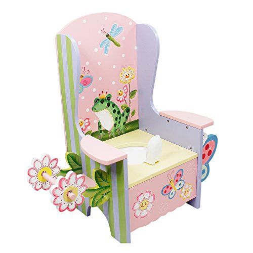 Fantasy Fields by Teamson Magic Garden Wooden Toddler Toilet Training Easy Clean Potty Chair Seat W-7624A