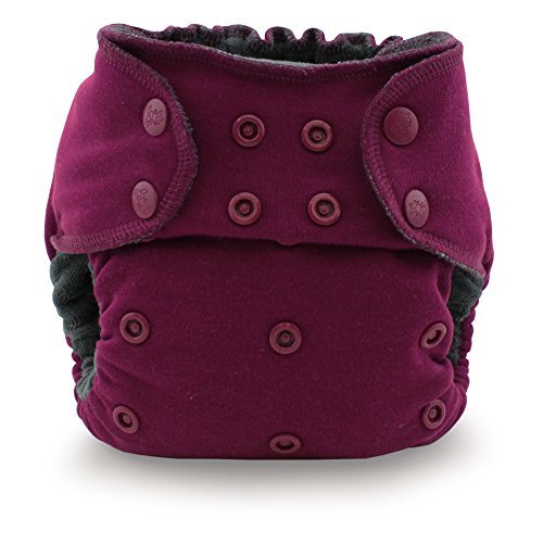 Kanga Care Ecoposh OBV Fitted Cloth Diaper (One Size, Boysenberry)