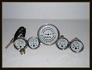 Allis Chalmers Tractor Gauge Set-Oil,Temp,Amp,Tach,Fuel Kit for D15 Dsl, D17 Gas