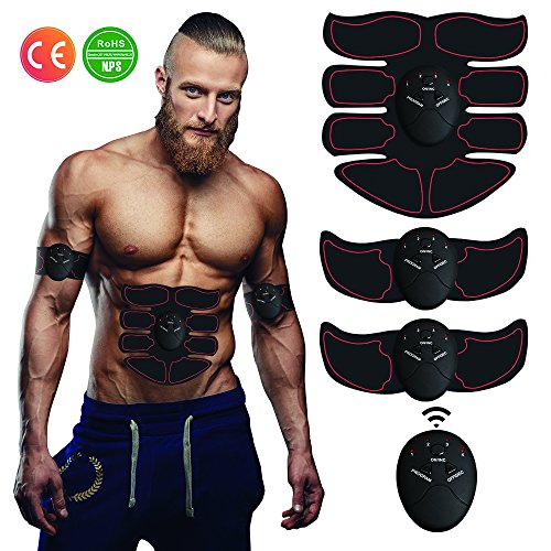 EMS Estimulador Muscular, CHINFAI Electornic Abdominal Entrenamiento Muscular Máquina, Inteligente Usable Casa Entrenamiento Para hombres mujeres Adelgazar