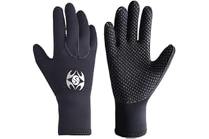 RZJZGZ SLINX 3mm Neoprene Wetsuit Gloves for Men Women Thermal Non-slip Wear-resistant Swimming Surfing Fishing Diving Gloves Kayaking Canoe Gloves