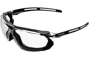 Honeywell Tirade Lunettes de Sécurité Scellées avec Revêtement ShieldPlus Anti-Buée, Diélectrique, Adaptées pour le Pétrole et le Gaz/Chimique/Construction, Noir Brillant, 1036830 (1 Pièce)