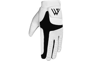 WESTWOOD FOX Guante de golf para hombre, mano izquierda y derecha, antideslizante, agarre de cuero, carrito de golf, flexible, duradero, rendimiento de golf