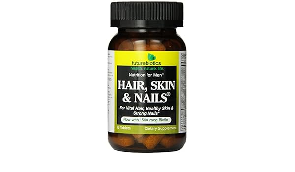 Buy Futurebiotics Hair Skin Nails For Men Tablets 75 Count Online
