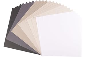 Vaessen Creative Florence Scrapbook Paper Cardstock, Paper, Black, 12 x 12-Inch, 24 Sheets, 216 g