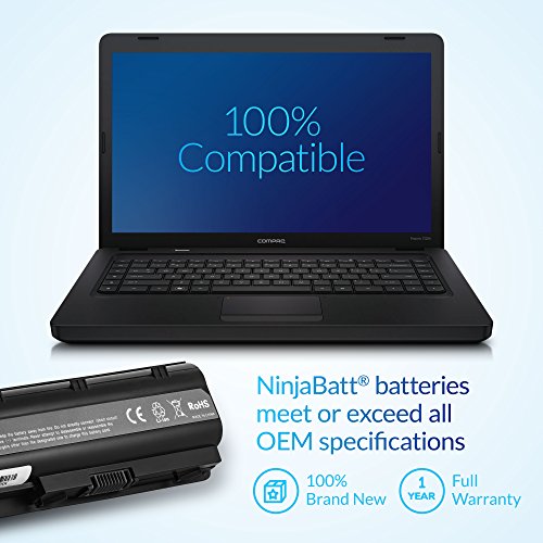 Ninjabatt 9 Zellen Laptop-Akku für HP 593553-001 593554-001 MU06 593562-001 Pavilion G6 HSTNN-LB0W HSTNN-UB0W HSTNN-Q62C HSTNN-E08C HSTNN-DB0W WD548AA HSTNN-LB0Y HSTNN-LBOW Presario CQ56 CQ57 - 6