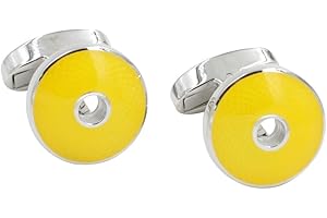 AUSCUFFLINKS Sapphire Yellow Cufflinks | 5 Year Warranty | Cufflinks Box Included | Premium Cuff Links | Gift for Men | Groomsmen Gifts