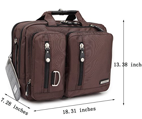 FreeBiz 17-Zoll-Laptop-Tasche Multifunktions -Laptop-Aktenkoffer -Rucksack mit Tragegriff und Schultergurt Passend bis zu 17 3-Zoll-Laptop   Notebook 