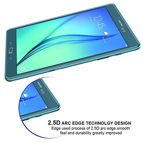 Samsung Galaxy Tab A 9.7 Zoll (SM-T550) Panzerglas Schutzfolie, iVoler® Premium Panzerglasfolie folie Displayschutzfolie Hartglas Gehärtetem Glas DisplayPanzerglas Schutzfolie Displayschutz Tempered Glass Screen Protector für Samsung Galaxy Tab A 9.7“ (SM-T550) – 0,3mm Dünn, 9H Härtegrad, 2.5D Abgerundete Kanten – [Kratzfest][Hohe Transparenz] [Fingerabdruck-frei][Blasenfrei]-Lebenslange Garantie - 5