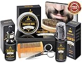 【REGALO PERFECTO PARA EL HOMBRE BARBADO EN TU VIDA】¿Está buscando un regalo para su ser querido? -El juego de barba FULLLIGHT TECH es una introducción ideal para el cuidado natural de la barba. Funciona de maravilla para cualquier tipo de barba, larga, corta, gruesa o delgada.