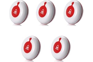 CYSSJF Sistema di chiamata Wireless Caregiver Pager Nurse Alert System SOS Call Bell Button Alarm per ristorante ospedale clinica (5-O1)