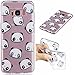 Produktbild Ooboom® Samsung Galaxy S9+ Plus Hülle Transparent TPU Silikon Ultra Dünn Durchsichtig Schutzhülle Handy Tasche Case Backcover für Samsung Galaxy S9+ Plus - Panda