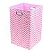Modern Littles Folding Laundry Basket (Rose Zig Zag)