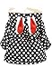 KKia Baby Girls Cute Rabbit Ears Hooded Polka Dot Print Winter Warm Coats Jackets Outerwear