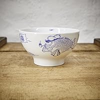 Schale Müslischale Fische - Porzellan von Ahoi Marie 0,34L
