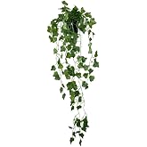 Nettenevime Yapay &Ccedil;i&ccedil;ek Saksıda Sarkan Sarmaşık 9dal Hedera 80cm Yapay Sarmaşık Yeşil