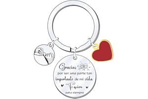 FGHJK 2 Piezas Llaveros San Valentín (Te quiero) - Siempre Te Amaré - Regalos Originales y Divertidos de Aniversario para Novios, Enamorados, Pareja