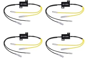 Aofan 4pcs Motorcycle LED Load Resistor for Turn Signal Indicator Flash Fix Error Code 25W 6.8Ohm