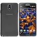 Produktbild mumbi Schutzhülle für Samsung Galaxy Note 3 Hülle transparent schwarz