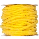 10m Wollschnur mit Juteseele Wollband Wolle Dekowolle Filzkordel D ca. 5mm, Farbe:creme - 6