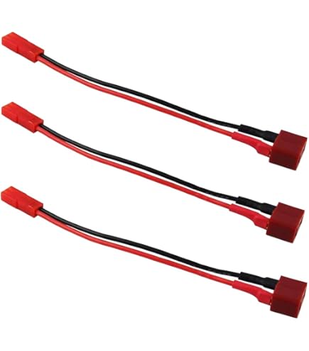 BDHI 2pairs JST Male To Tamiya Male/JST Female To Tamiya Female Adapter With 10cm 4in 20awg Wire(B193-2