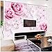 Produktbild YFXGSTLI Fototapete Wandtapete Wandbild Rose Blume Tapete Wandbild Große Fototapete Für Wohnzimmer Schlafzimmer Tv Hintergrund Wanddekor 3D Wandmalereien Benutzerdefinierte Größe
