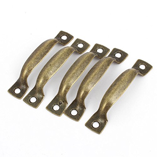 Vintage Stil Tür Pull Griff 2 Zoll lang 5 Stück Bronze Tone