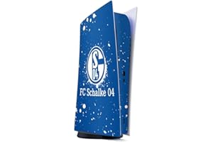 Skin kompatibel mit Sony Playstation 5 Digital Edition Folie Sticker FC Schalke 04 S04 Offizielles Lizenzprodukt
