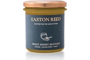 Easton Reed Honey Mustard, krämig honungssenap och dippsås | Krämig Honey Mustard med 40 % senap och 10 % honung som dippsås, dressing och sås till kyckling, burgare och BBQ