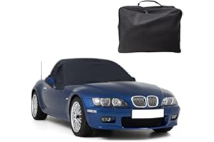 JUDANNA Half Car Cover Replacement for BMW Z3 1995-2001, 600D Waterproof Anti UV Windproof Dustproof Snowproof Car Top Cover for Winter Outdoor Sun Rain