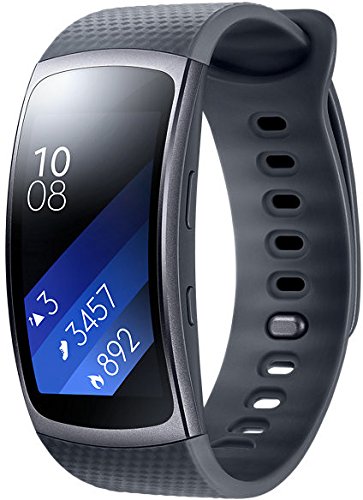 Preisvergleich Produktbild Samsung Gear Fit 2 - Large - Black, SM-R3600DAANEE