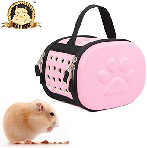 CatYou Hamster Come Along Small Animals Carrier (Pink)