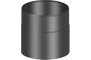 FERRO LUX Ofenrohr / Kaminrohr / Rauchrohr, 150mm Länge und 150mm Innendurchmesser, schwarz